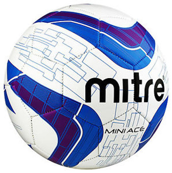5 x NEW 2013 MITRE MINI ACE RECREATIONAL FOOTBALL - WHITE/NAVY/PURPLE