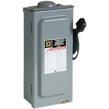 Square D by Schneider Electric D322NRB 60-Amp 240-Volt Three-Pole Outdoor