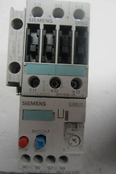 NEW SIEMENS 3RT1026-1B CONTACTOR WITH 3RU1126-1KB0 RELAY