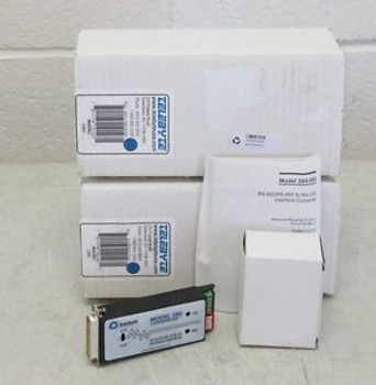 Lot of Two (2x) Telebyte Interface Converters Model 285 RS-422/RS-485 to RS-232