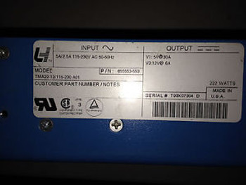 LH RESEARCH TMA22-12/115 INDUSTRIAL POWER SUPPLY