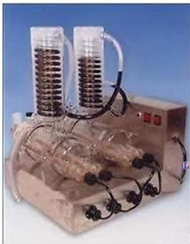 Double Distillation Apparatus (Horizontal)