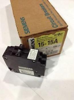 SIEMENS / ITE Q1515 New CIRCUIT BREAKER TWIN POLE 15 AMP 120 VAC Box Of 12