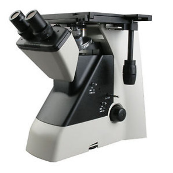 AmScope ME1000BE 100X-1250X Inverted Binocular Metallurgical Microscope