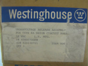 Westinghouse 458D070G09 Undervoltage Release Assembly
