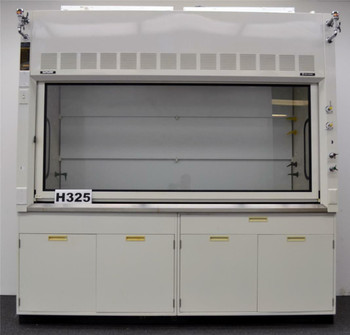 8' Fisher Hamilton Safeaire Laboratory Fume Hood w/ Base Cabinets & Top -E1-526