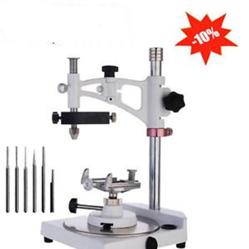 Us 6X Spindle+Dental Lab Parallel Surveyor Equipment Handpiece Holder Adjustable