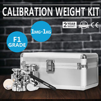 F1 Grade 1Mg-1000G Stainless Calibration Weight Kit Scale Jewelry Milligram