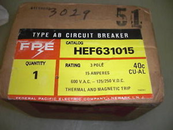 Fpe Ab Circuit Breaker Hef631015