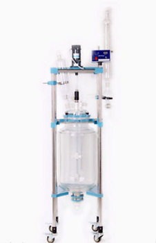 100L Lab Jacketed Chemical Reactor, Glass Reaction Kettle Customizable M