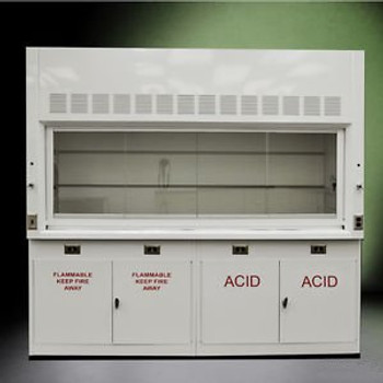 8 Chemical Laboratory Fume Hood NEW W/ FLAMMABLE & ACID CABINETS