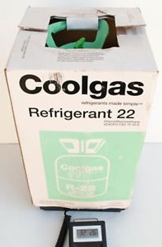 Coolgas Refrigerant R22 25 lbs 10 oz in Partial 30 lb Tank R-22