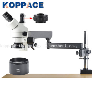 KOPPACE 3.5X-45X Magnification,Stereo Binocular Microscope,Mobile Phone Repair Microscope,144 LED Ring Light,Includes 0.5X Barlow Lens KOPPACE 3.5X-45X Magnification,Stereo Binocular Microscope,Mobile Phone Repair Microscope,144 LED Ring Light,Includes 0.5X Barlow Lens