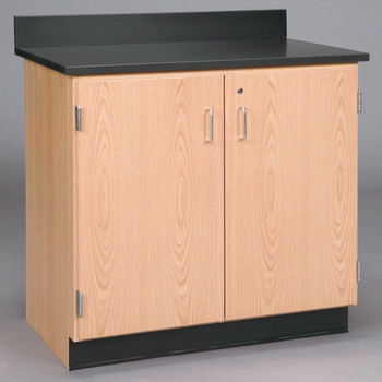 Diversified Woodcrafts 121-3622 Solid Oak Wood Base Cabinet with 4 Locking Drawer, 36" Width x 35" Height x 22" Depth