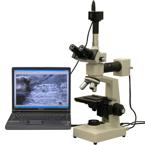 40X-2500X Two Light Metallurgical Microscope + 1.3MP USB Camera-1570640554