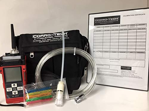 CONFINED Space KIT: RKI GX2012 72-0290-22-A LEL/02/H2S/CO, 10' Hose and Probe, Carrying CASE and Certificate for Free Calibration Service