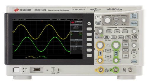 KEYSIGHT DSOX1102A-100MHz Oscilloscope: 100 MHz, 2 Analog Channels