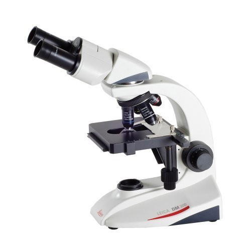 Leica DM300 Binocular Microscope, Mechanical Stage, E1 Condenser, with 100x Objective