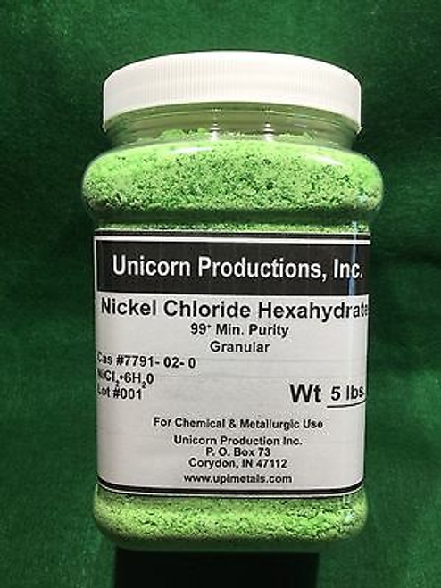 Nickel Chloride hexahydrate  99+% - 5 lb