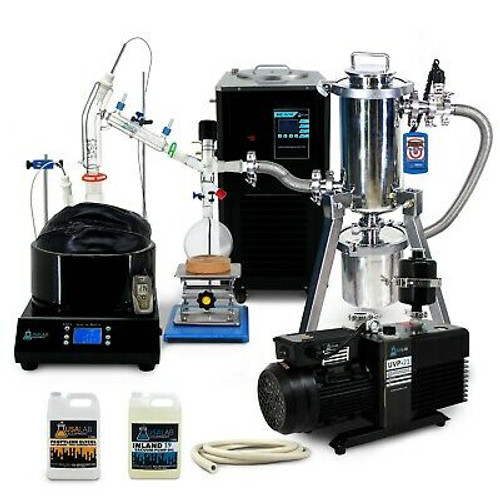 Premium 5L Turn Key Short Path Distillation Kit w/ Stainless Cold Trap