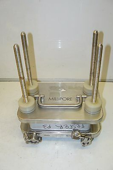 MILLIPORE PELLICON XX42P0080 STAINLESS STEEL CASSETTE HOLDER W/ P3C030C10 CASSET