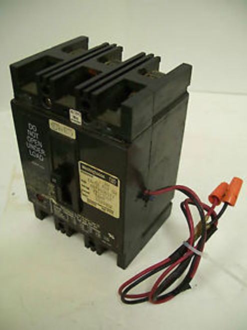 WESTINGHOUSE CIRCUIT BREAKER W/SHUNT CAT1265C95G11 100A/600V/3POLE