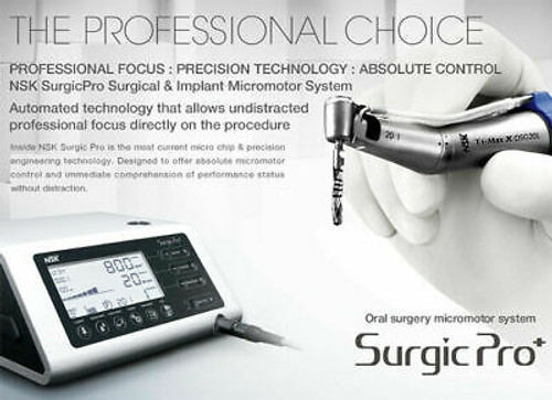 Nsk Surgic Pro+ (Optic) Surgical & Implant Micrmotor 100% Genuine Nsk (Japan)