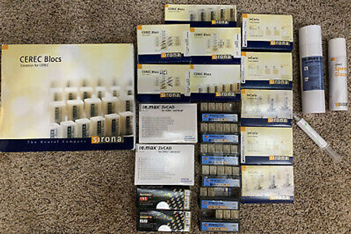 Cerec Lot 131 Total Blocks-New, Sirona, Emax, Incoris, Crowns, -Close Out Price!