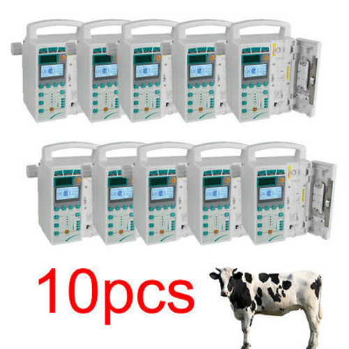 10Pcs Syringe Infusion Pump Iv Fluid Infusion + Audible Alarm For Human& Vet Usa