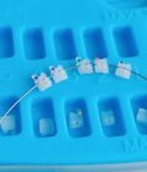 Dental Ormaer Orthodontic Ceramic Self-Ligating Brackets Roth 022 345Hooks Mbt