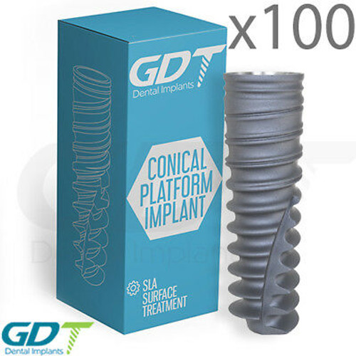 100 Conical Connection Implant Np Active Hex,  Dental Nobel Active® Compatible