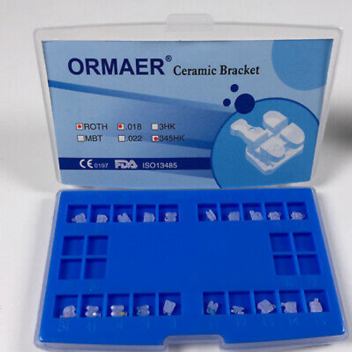 500Set Ceramic Brackets 3M Type Dental Invisible Brace Roth 018 345Hook 20Pc/Set