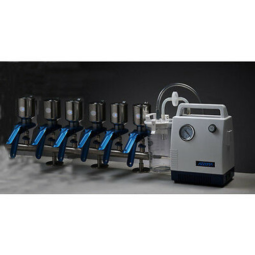 Vacuum Filtration System with 6-Branch Manifold