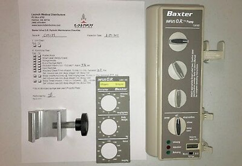 Baxter Bard Infus OR Infus O.R. (Patient Ready-1 Year Warranty, Pole Clamp)