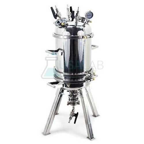 12 Buchner Funnel With Lid For Top Pressure - SS304 - 90PSI