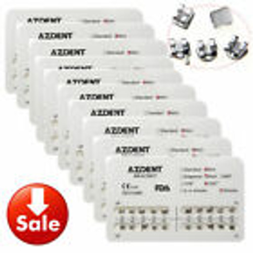 Dental Orthodontic Metal Brackets Braces Mini Roth.022 Hooks 3 20Pcs/Pack Azdent