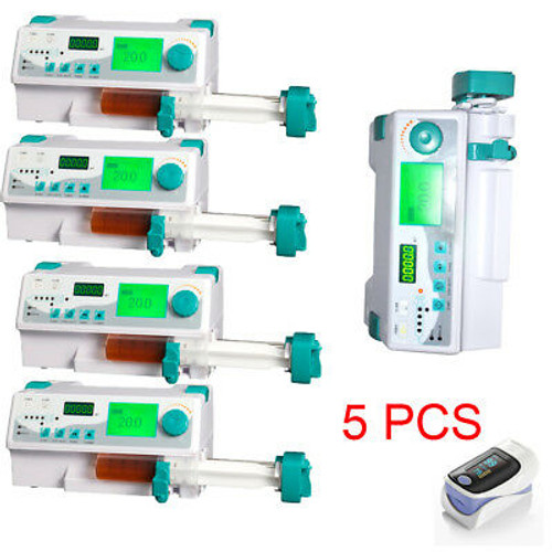 5Xhuman/Veterinay/Vet Injection Syringe Pump Hd Lcd Multi-Language Kvo Machine