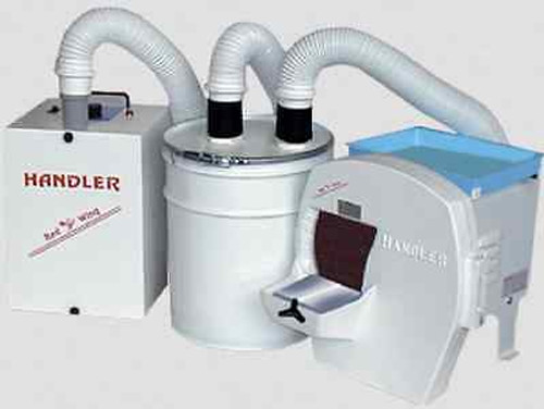 Handler Dental 31-DTS 31 Dry Model Trimmer w/ Super Sucker 62-II Dust Collector