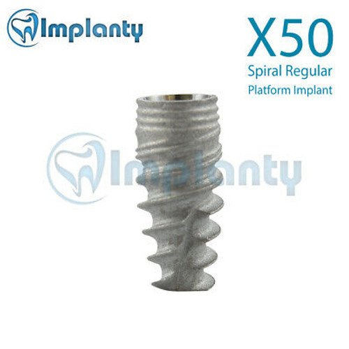 X50 Spiral Conical Connection Regular Platform Dental Implant Sterilized