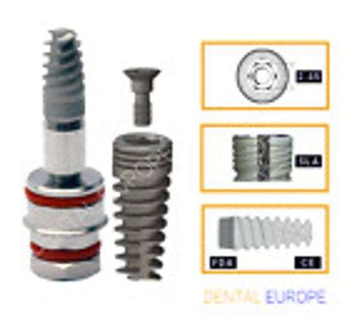 100 Pcs Spiral Dental Implant With Internal Hexagon System And It'S Ready To Use