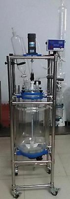 20L Jacket Chemical Reactor, Glass Reaction Vessel