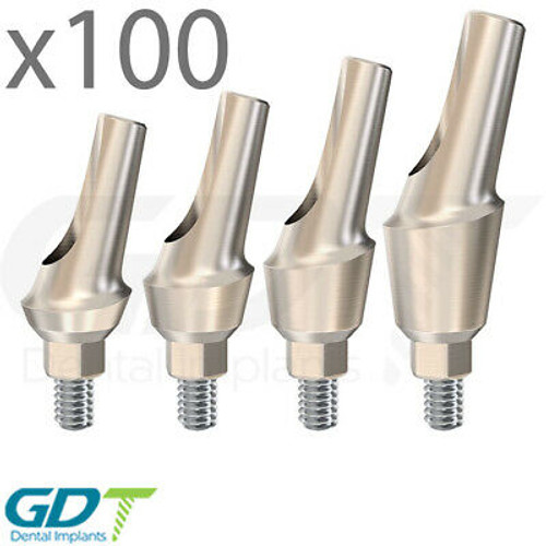 100 Anatomic Angulated Abutment 15??, Internal Hex Dental Implant For Abutment