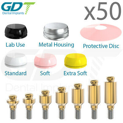 X50 Straight Gdtloc Attachment System Premium Kit, Internal Hex Abutment