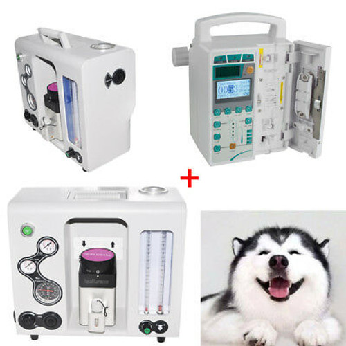 Anesthesia Machine /Apparatus Isoflurane Vaporizor Port+Syringe Infusion Pump Iv