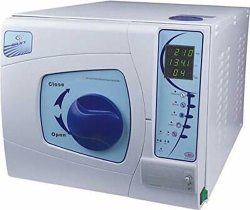 Dental 16L Autoclave Vacuum Sterilizer Class B Color Blue With Print