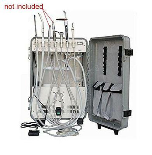 Portable Dental Unit W Compressor Scaler Curing Light 3-Way Syringe 4Hole Fda