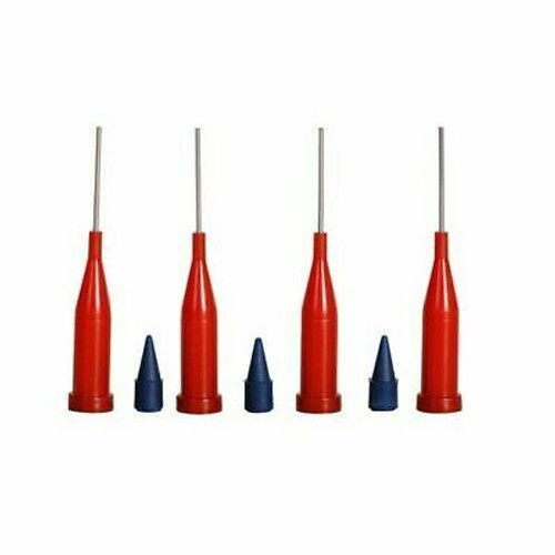 100Pkg Dentiann New Miracle Needle Tip (Red) Dental Clinic Teeth _Ru