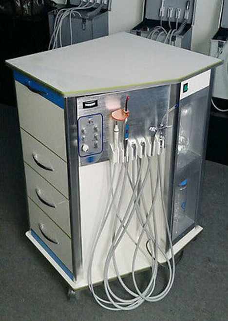 Dental Delivery System All in One Cart Unit + Light Cure+Syringe+handpiece densh