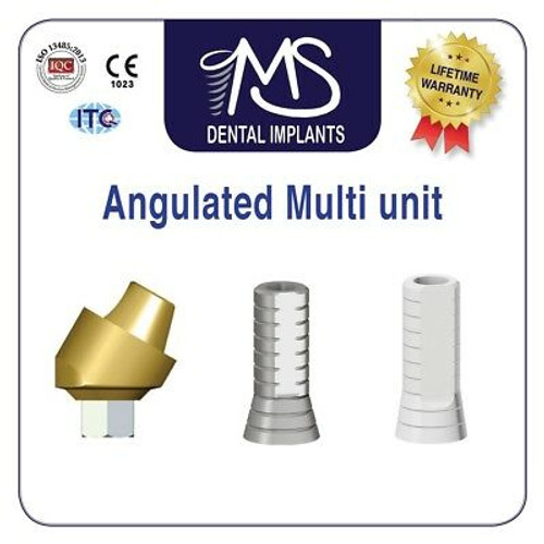 X50 Angulated Multi Unit Screw Retained Int Hex Lab For Dental Implants