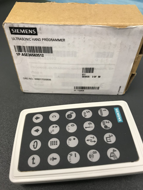 Siemens 1P A5E36563512 ULTRASONIC HAND PROGRAMMER